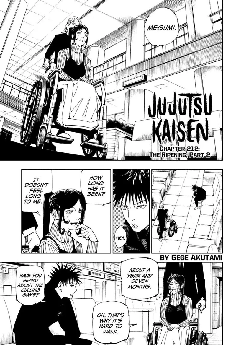 Jujutsu Kaisen chapter 212