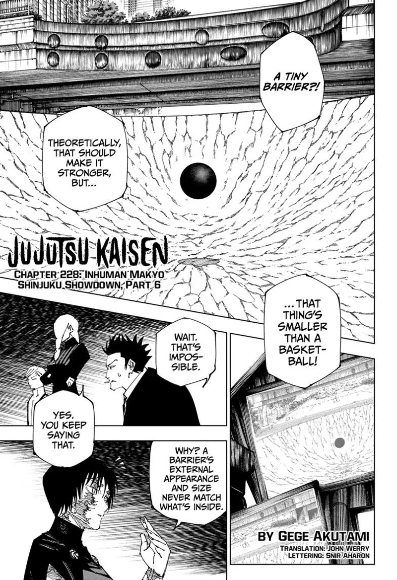 Jujutsu Kaisen chapter 228