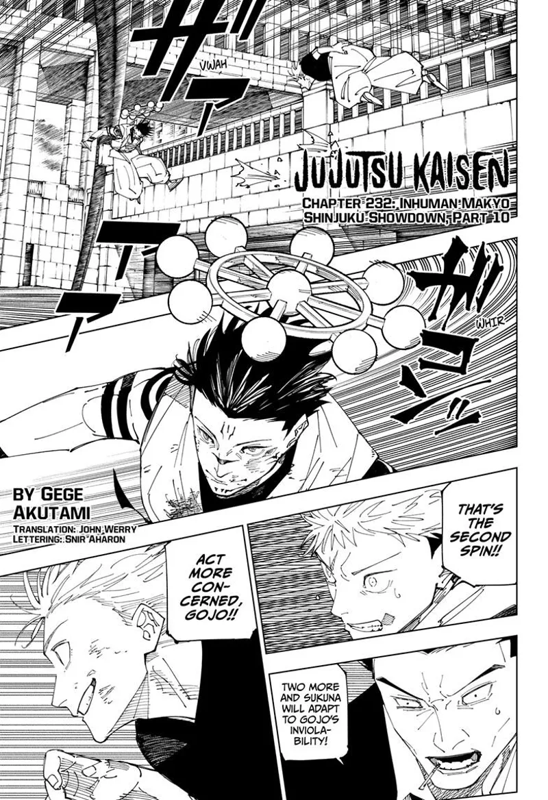 Jujutsu Kaisen chapter 232