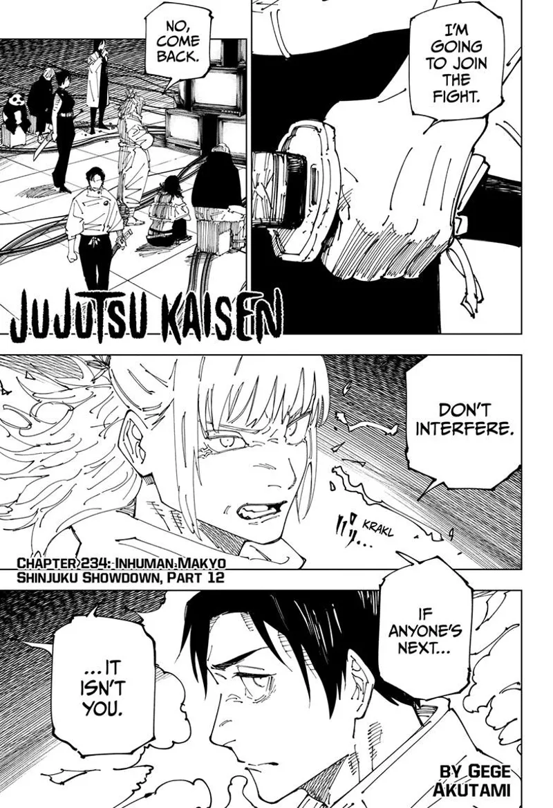 Jujutsu Kaisen chapter 234