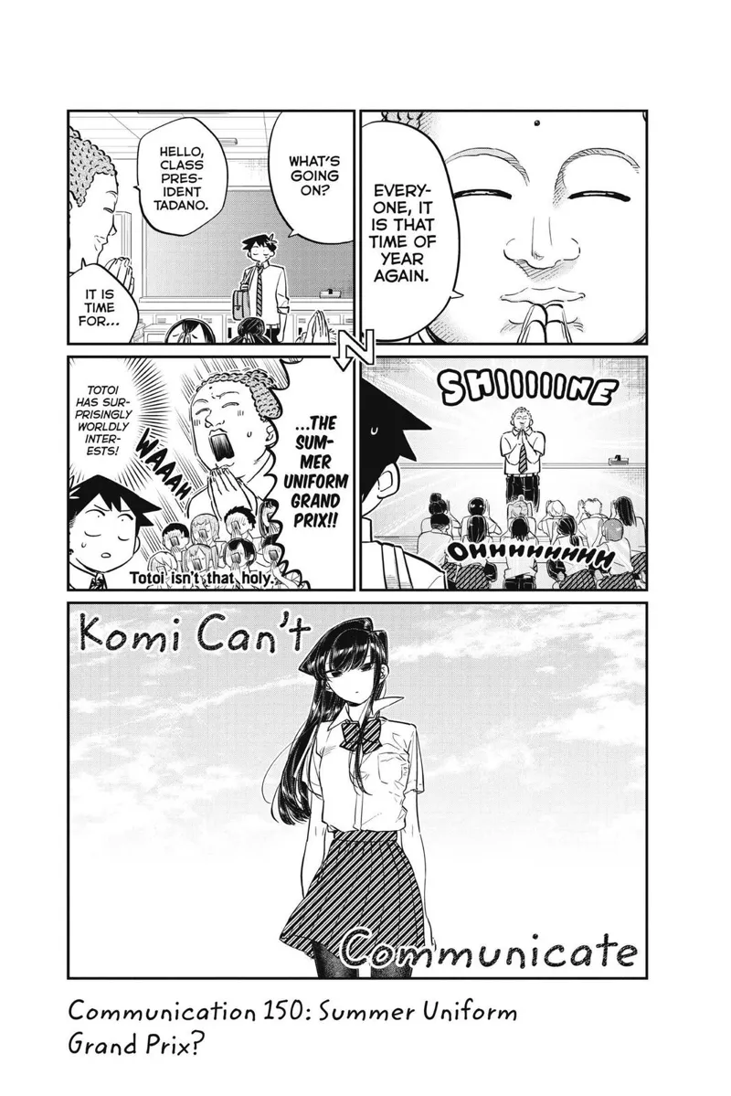 komi-san chapter 150