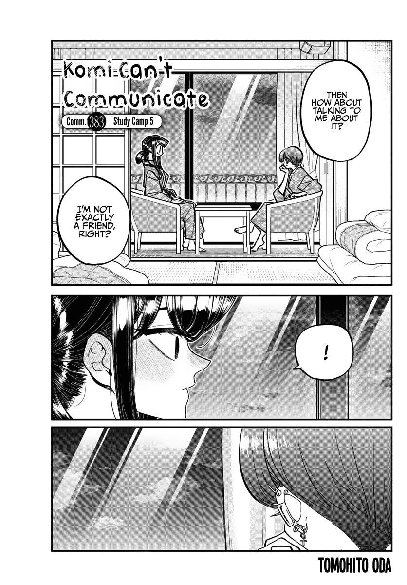 komi can't communicate chapter 383