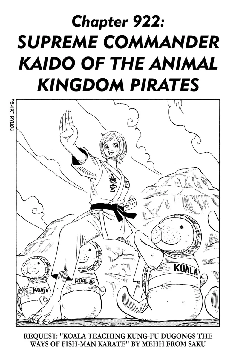 One Piece chapter 922