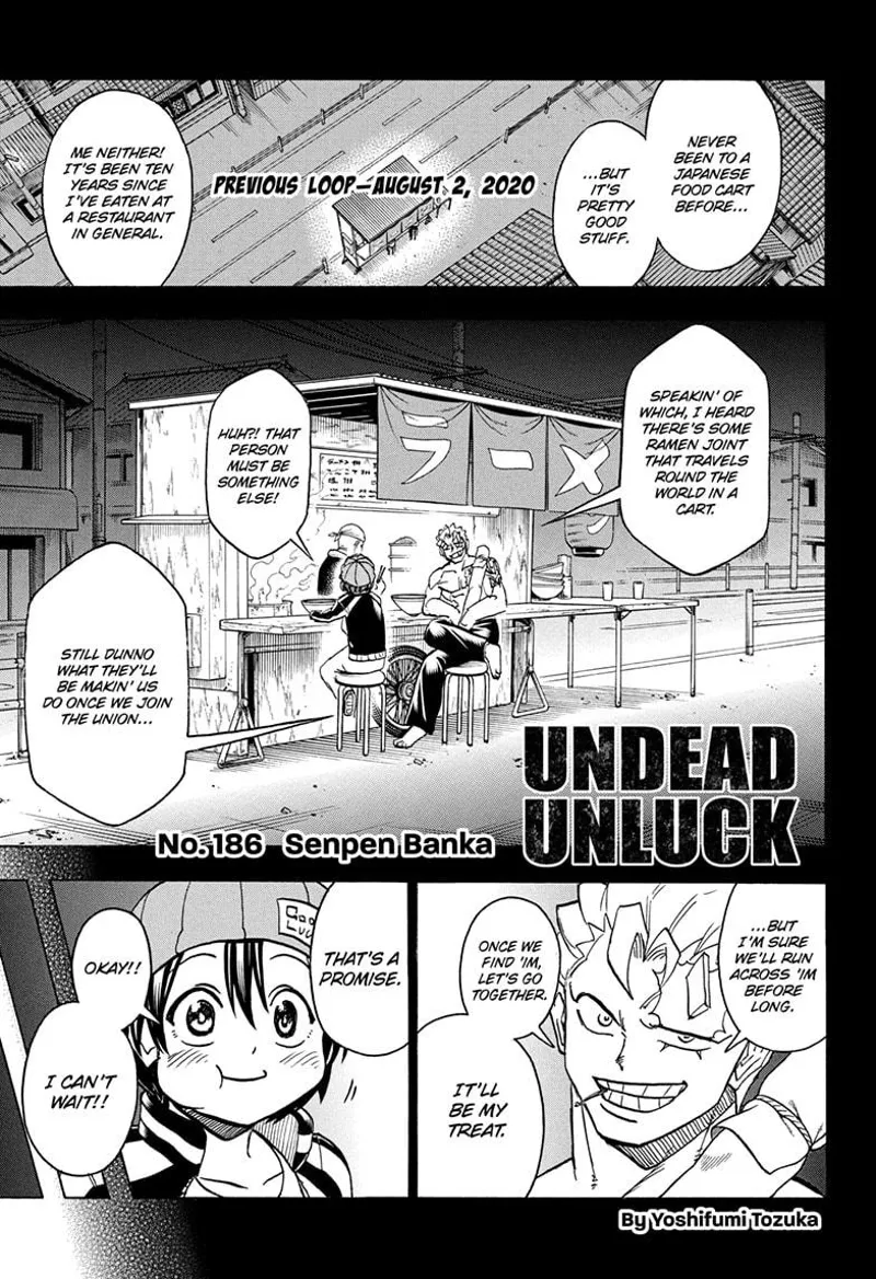 Undead Unluck chapter 186