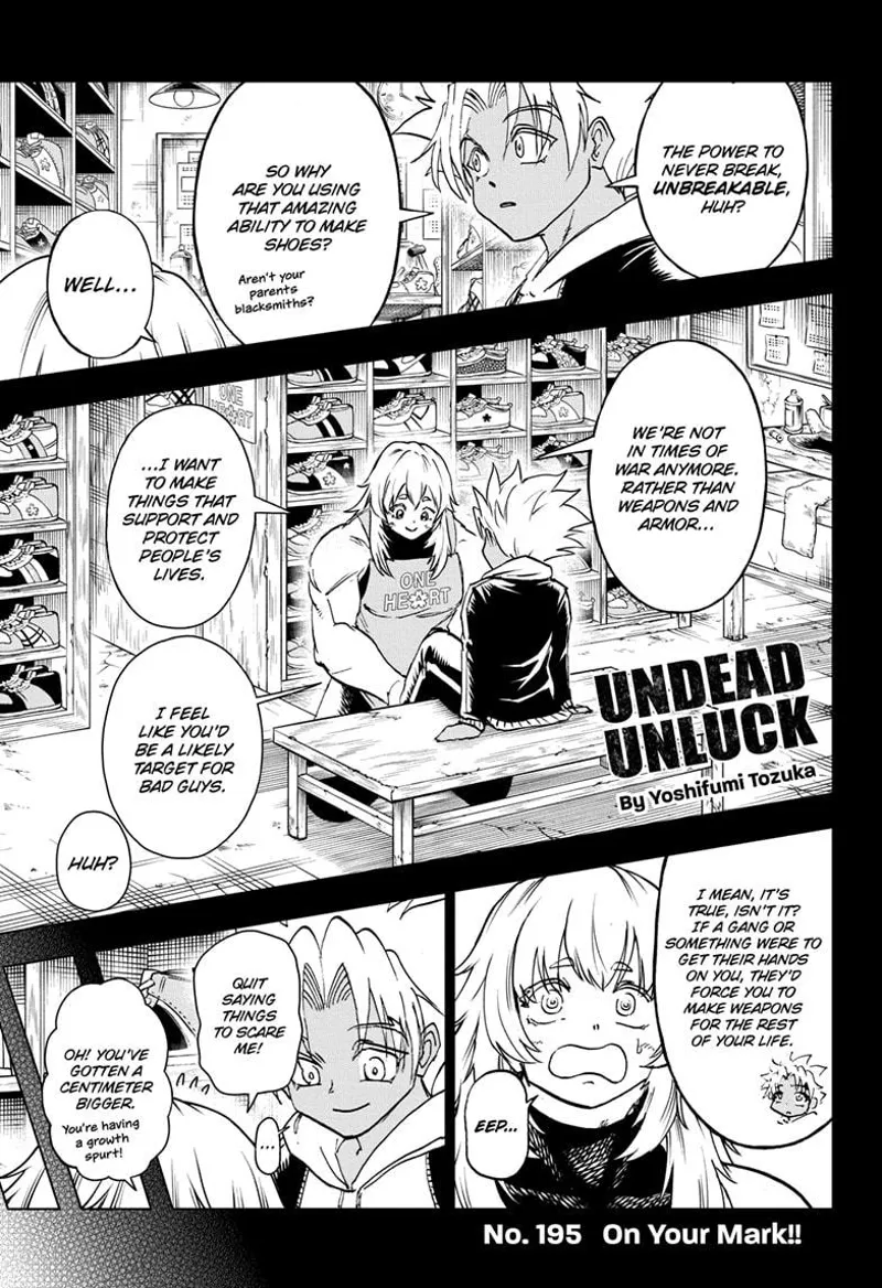 Undead Unluck chapter 195