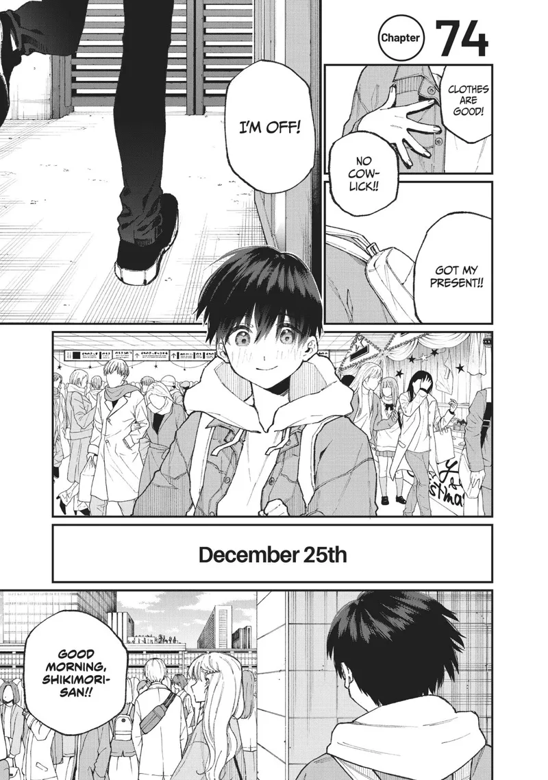 Shikimori's Not Just a Cutie chapter 74